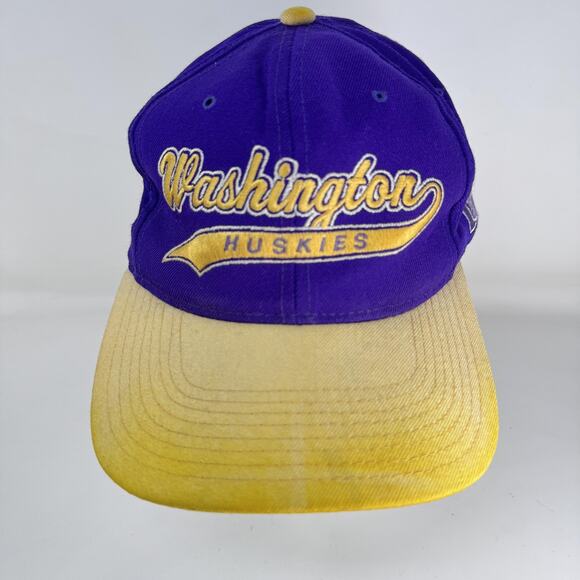Vintage Washington Huskies Hat Cap Snap Back NCAA Football Starter 90s - Picture 1 of 11